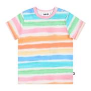 Multifarvet T-shirt med korte ærmer