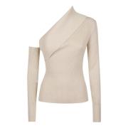 Crema Asymmetrisk Sweater