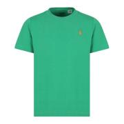 Grøn kortærmet T-shirt med ikonisk pony