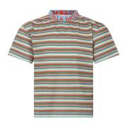 Multifarvet Bomuld T-Shirt