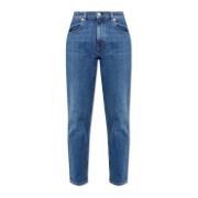Tapered leg jeans