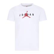 Hvid Kortærmet T-shirt med Jumpman Print
