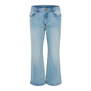 Flared High Kick Jeans - Light Blue Retro Wash
