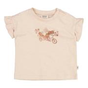 Baby T-shirt Bee Bike - Rose Dust