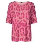 Smørblød T-shirt med Leopardprint