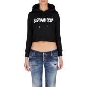 Cropped Hoodie med Fedt Branding