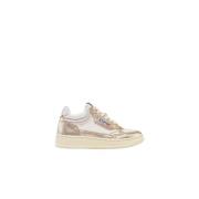 Hvide Platine Open Mid Sneakers