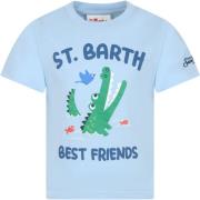 Lysblå Krokodille T-Shirt