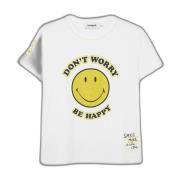 Smiley Forår/Sommer Dame T-Shirt