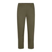 Laurie Patricia Pure Regular Crop Trousers Regular 100870 55000 Dried Olive