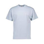 Lysblå Face Tee T-Shirt