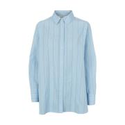 Basic Apparel - Marina LS Shirt - Airy Blue / Lotus / Birch / Classic Blue