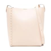 Beige Casual Tote Taske