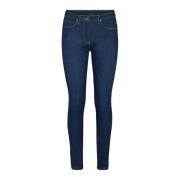 Laurie Laura Slim Ml Trousers Slim 100726 49499 Washed Dark Blue Denim