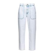 Moonwash Straight Leg Denim Jeans