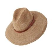 Safari Hat med Zebu Læder Detalje