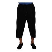 Sorte Bomuld Torero Sweatpants Shorts