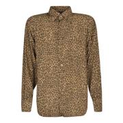 Leopard Print Skjorte til Mænd