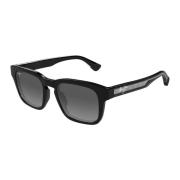 Maluhia GS643-14 Shiny Black w/Trans Light Grey Sunglasses
