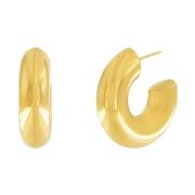 Courage Waterproof C Statement Earring 18 Carat Gold