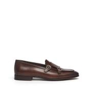 Brune læder Monk Strap sko