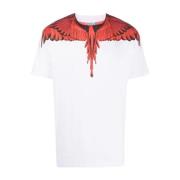 Hvid Rød Icon Wings T-Shirt