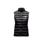 Sort Ærmeløs Liane Nylon Puffer