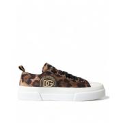 Luksus Leopard Print Casual Sneakers