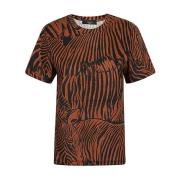 Zebra Print T-shirt i bomuld