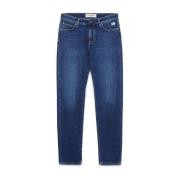 Stone Washed Slim-Fit Denim Jeans