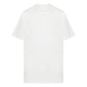 Premium kortærmet T-shirt i Off White
