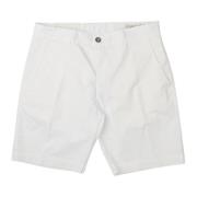 Casual Off White Bermuda Shorts