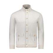 Creme Bomuld Cardigan Sweater