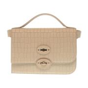 Beige Håndtaske Ellastampa Bianco AW23