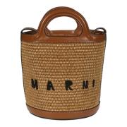 Tropicalia Mini Bucket Raffia Skuldertaske