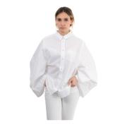 Hvid Skjorte Klassisk Stil 100% Bomuld