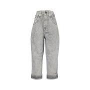 Bomuld Baby Jeans i Grå