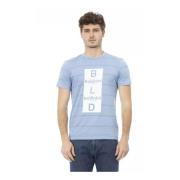 Stilfuld bomulds T-shirt med frontprint