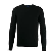 Sort Cashmere Sweater Langærmet