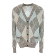 Argyle Jacquard Strik Cardigan