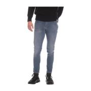 Blå Klassisk Komfort Fit Jeans
