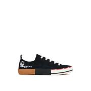 Logo Canvas Sneakers Sort Gummi