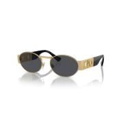 Matte Gold Solbriller - Unisex Stil