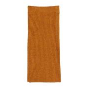 Merino Wool Nederdel Skarp Orange