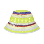 Farverig Hæklet Bucket Hat