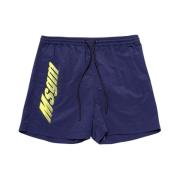 Nylon badeshorts med logo