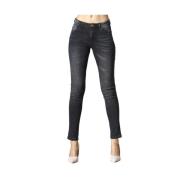 Sort Denim Jeans Fem-Lomme Model