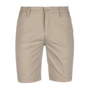 Beige Bomuld Bermuda Shorts til Mænd