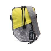 Crossbody Pouch Light Grey/Lime