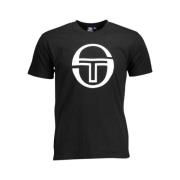 Sort T-shirt med trykt logo